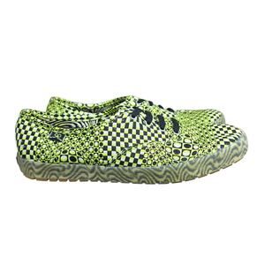 Keds x Maisie Wilen Champion TRX Sneakers Womens 7.5 Green Neon Optical Illusion